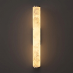 Alabaster Wall Lamp Hand-Cut Spanish Stone | G9 or Integrated LED | Unique Natural Grain Interior Sconce Lighting
