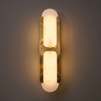 Alabaster Wall Lamp Hand-Cut Spanish Stone | G9 or Integrated LED | Unique Natural Grain Interior Sconce Lighting