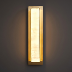 Alabaster Wall Lamp Hand-Cut Spanish Stone | G9 or Integrated LED | Unique Natural Grain Interior Sconce Lighting