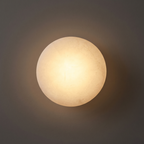 Alabaster Wall Lamp Hand-Cut Spanish Stone | G9 or Integrated LED | Unique Natural Grain Interior Sconce Lighting