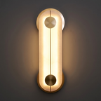Alabaster Wall Lamp Hand-Cut Spanish Stone | G9 or Integrated LED | Unique Natural Grain Interior Sconce Lighting