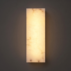 Alabaster Wall Lamp Hand-Cut Spanish Stone | G9 or Integrated LED | Unique Natural Grain Interior Sconce Lighting