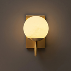 Alabaster Wall Lamp Hand-Cut Spanish Stone | G9 or Integrated LED | Unique Natural Grain Interior Sconce Lighting