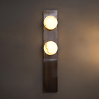 Alabaster Wall Lamp Hand-Cut Spanish Stone | G9 or Integrated LED | Unique Natural Grain Interior Sconce Lighting