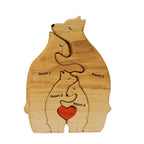 Wood Bear Family | Customizable, personal and original