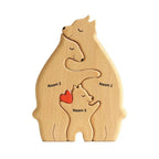 Wood Bear Family | Customizable, personal and original