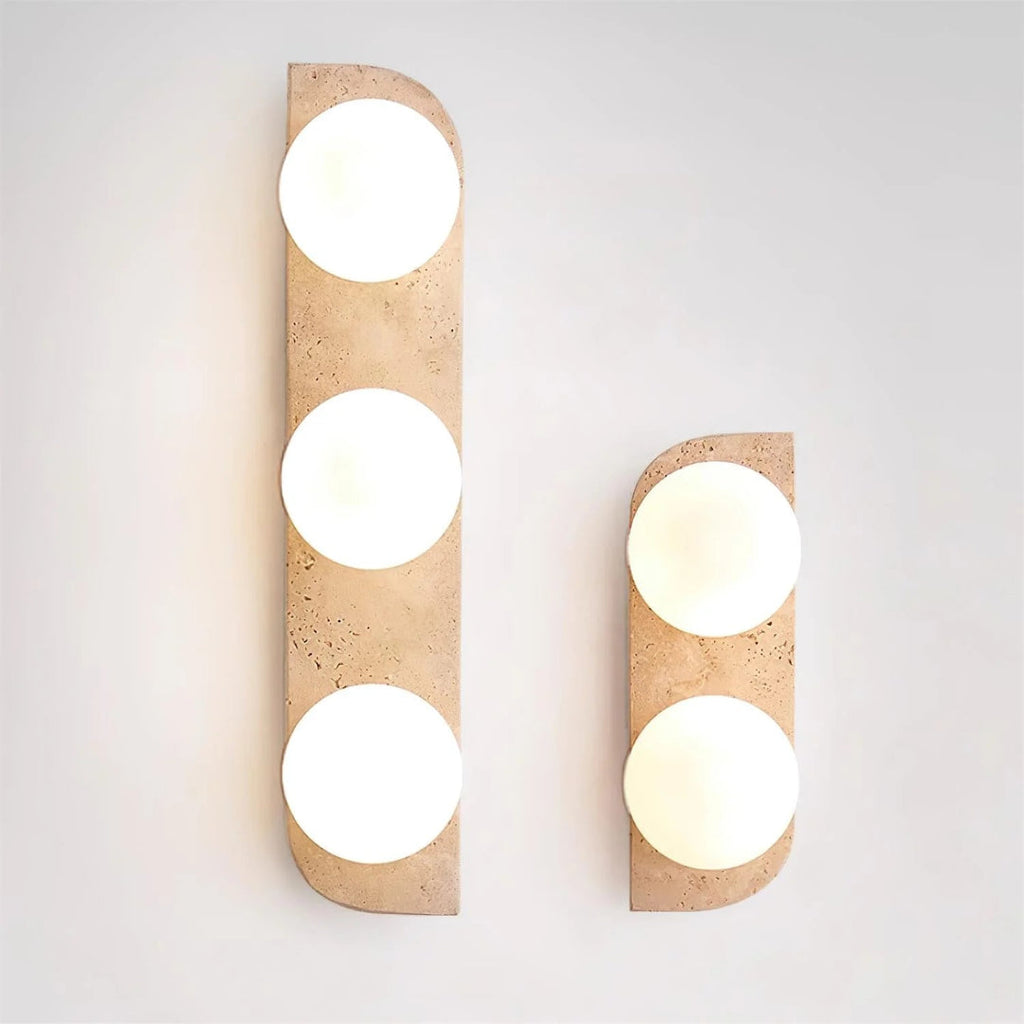 Round Stone Wall Light