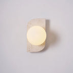 Round Stone Wall Light
