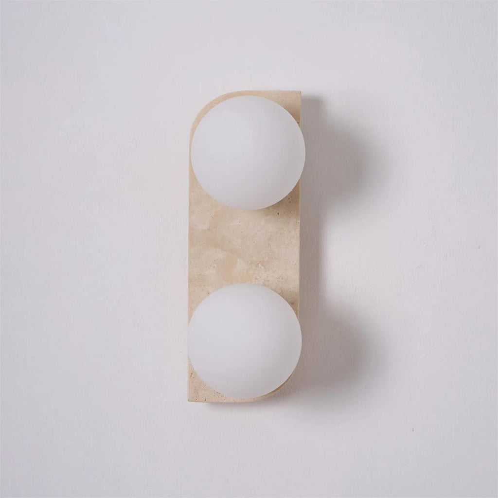 Round Stone Wall Light