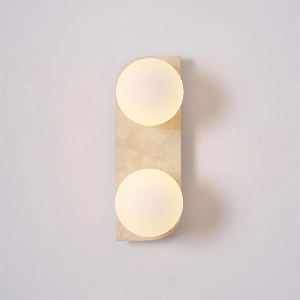 Round Stone Wall Light
