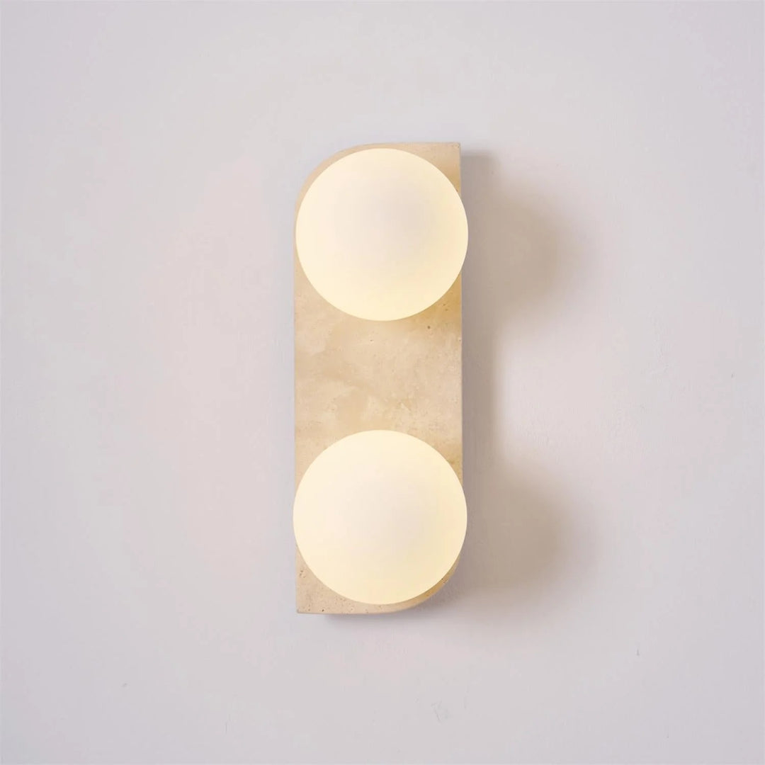 Round Stone Wall Light