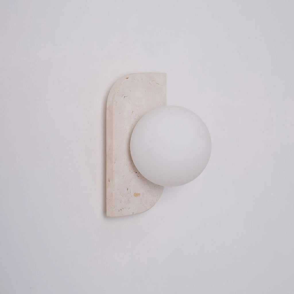 Round Stone Wall Light
