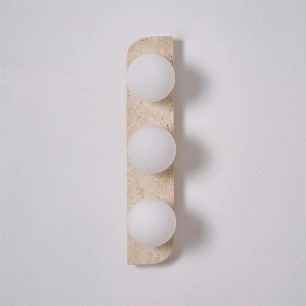 Round Stone Wall Light