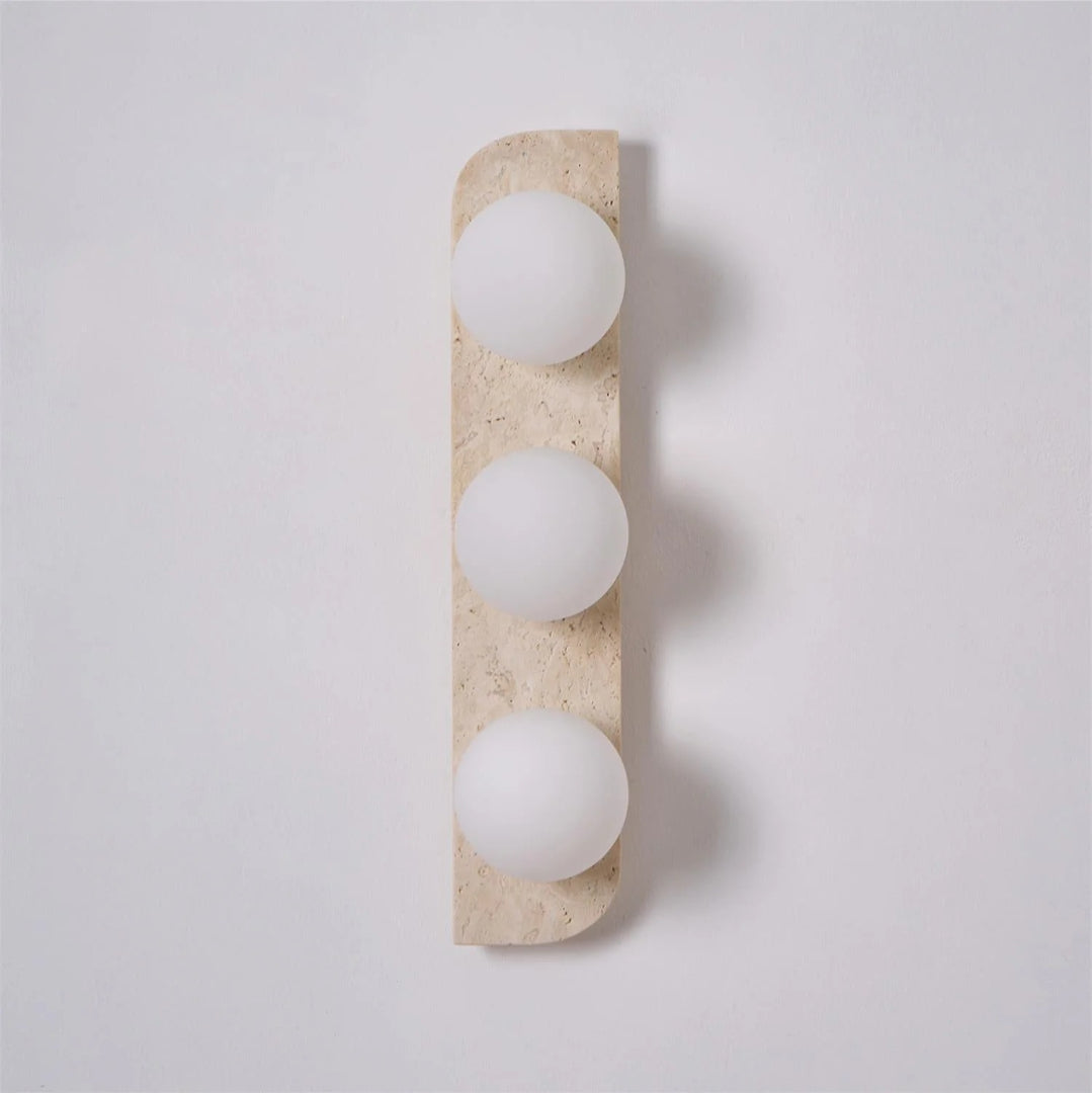 Round Stone Wall Light