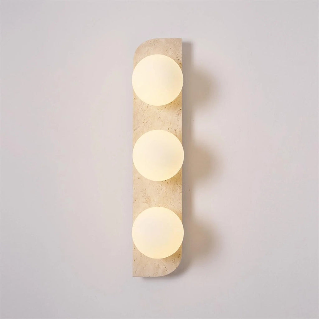 Round Stone Wall Light