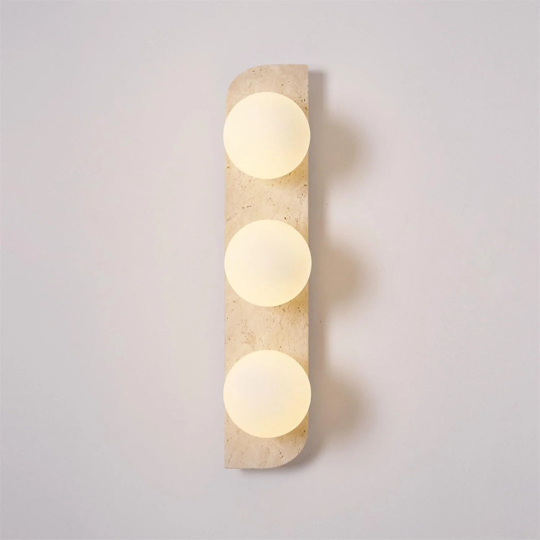 Round Stone Wall Light