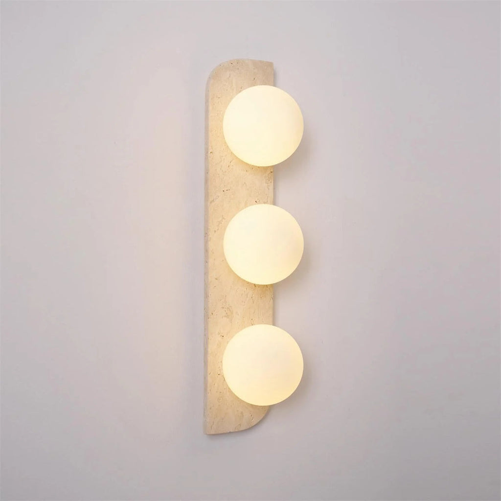 Round Stone Wall Light