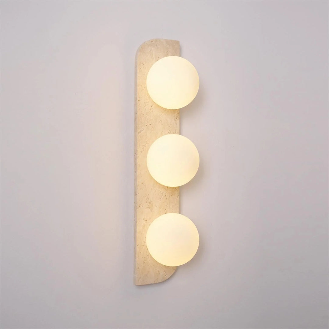 Round Stone Wall Light