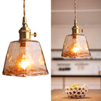 Zina Suspension Géométrique Vintage Verre. Laiton. Salon - Neutralighting