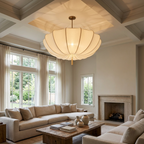 Wabi Sabi Fabric Chandelier Nordic Minimalist Ceiling Lamp - Image 8