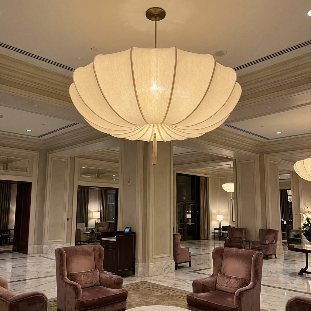 Wabi Sabi Fabric Chandelier Nordic Minimalist Ceiling Lamp - Image 7
