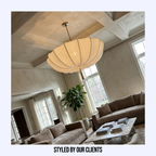 Wabi Sabi Fabric Chandelier Nordic Minimalist Ceiling Lamp - Image 4