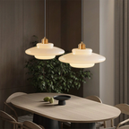 Glass Pendant Light | Nordic Minimalist Style | Soft Ambient Glow for Kitchen Island and Dining Room Modern Interiors