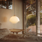 Glass Pendant Light | Nordic Minimalist Style | Soft Ambient Glow for Kitchen Island and Dining Room Modern Interiors