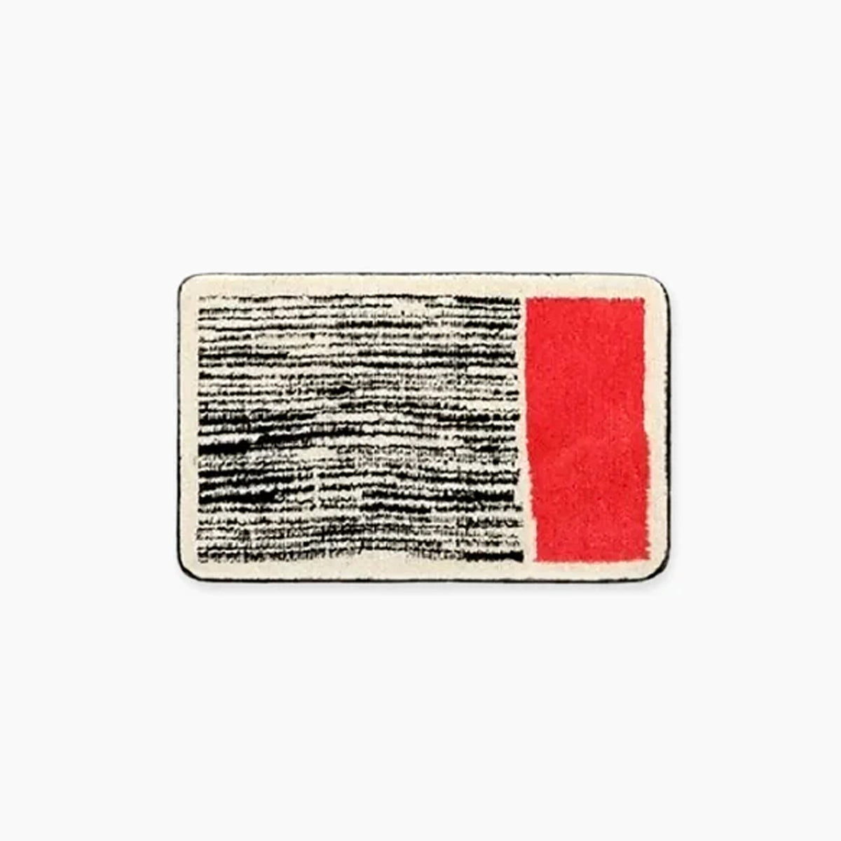 Handmade Abstract Bath Mat Polyester Acrylic Mix | Modern Scandi Style | Anti-Slip Backing for Safe and Soft Bathroom Floors