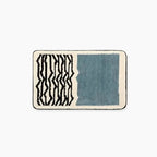 Handmade Abstract Bath Mat Polyester Acrylic Mix | Modern Scandi Style | Anti-Slip Backing for Safe and Soft Bathroom Floors