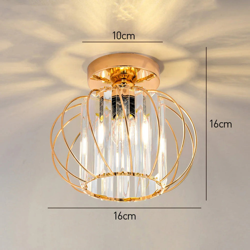 Vintage Crystal Ceiling Light