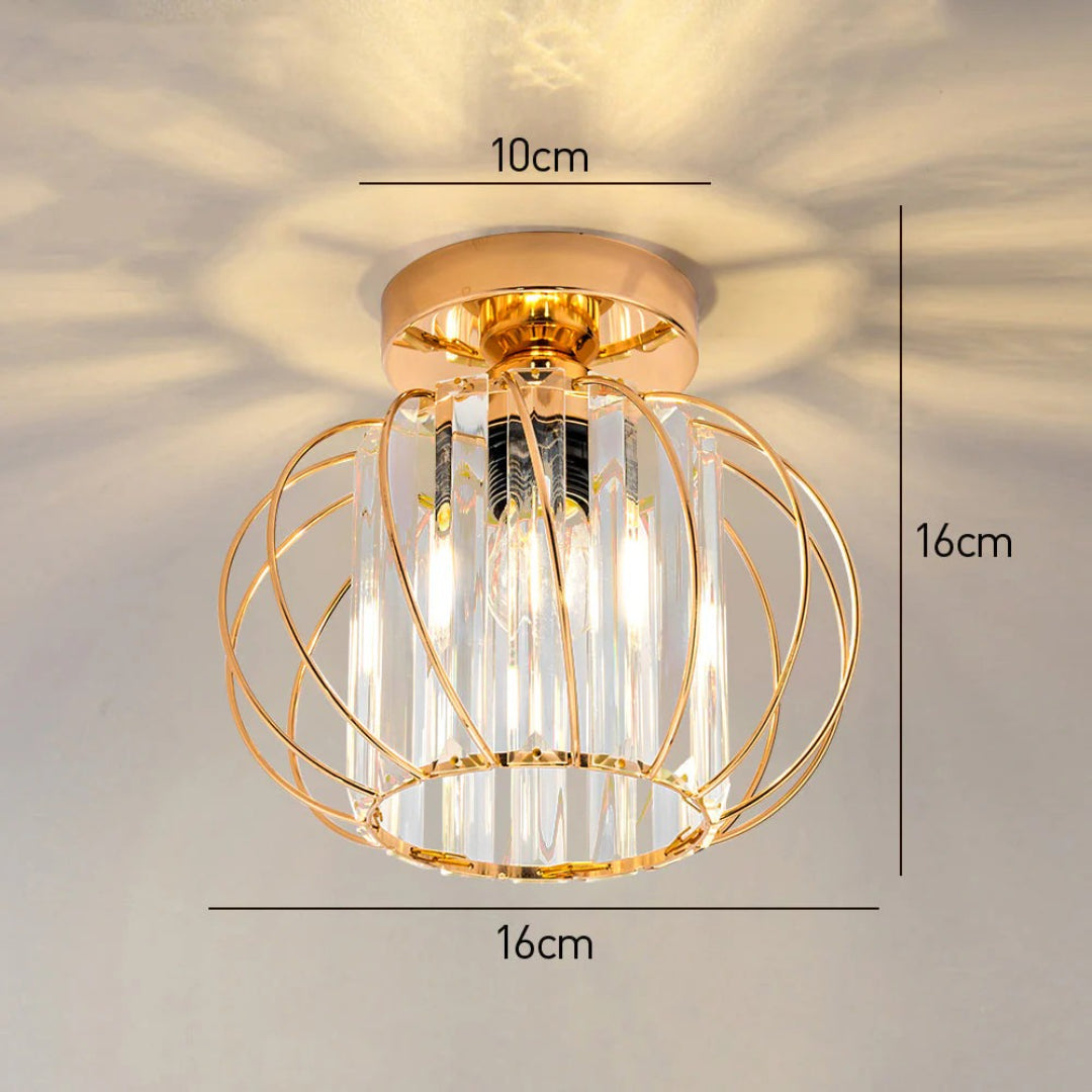 Vintage Crystal Ceiling Light
