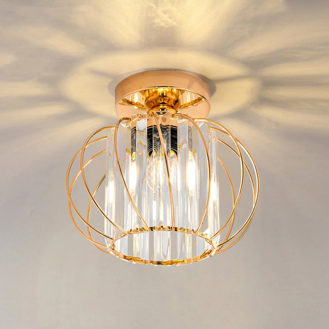Vintage Crystal Ceiling Light