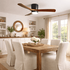 Ventilateur de plafond nordique en bois Ezra avec lumière - Neutralighting