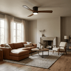 Ventilateur de plafond nordique en bois Ezra avec lumière - Neutralighting