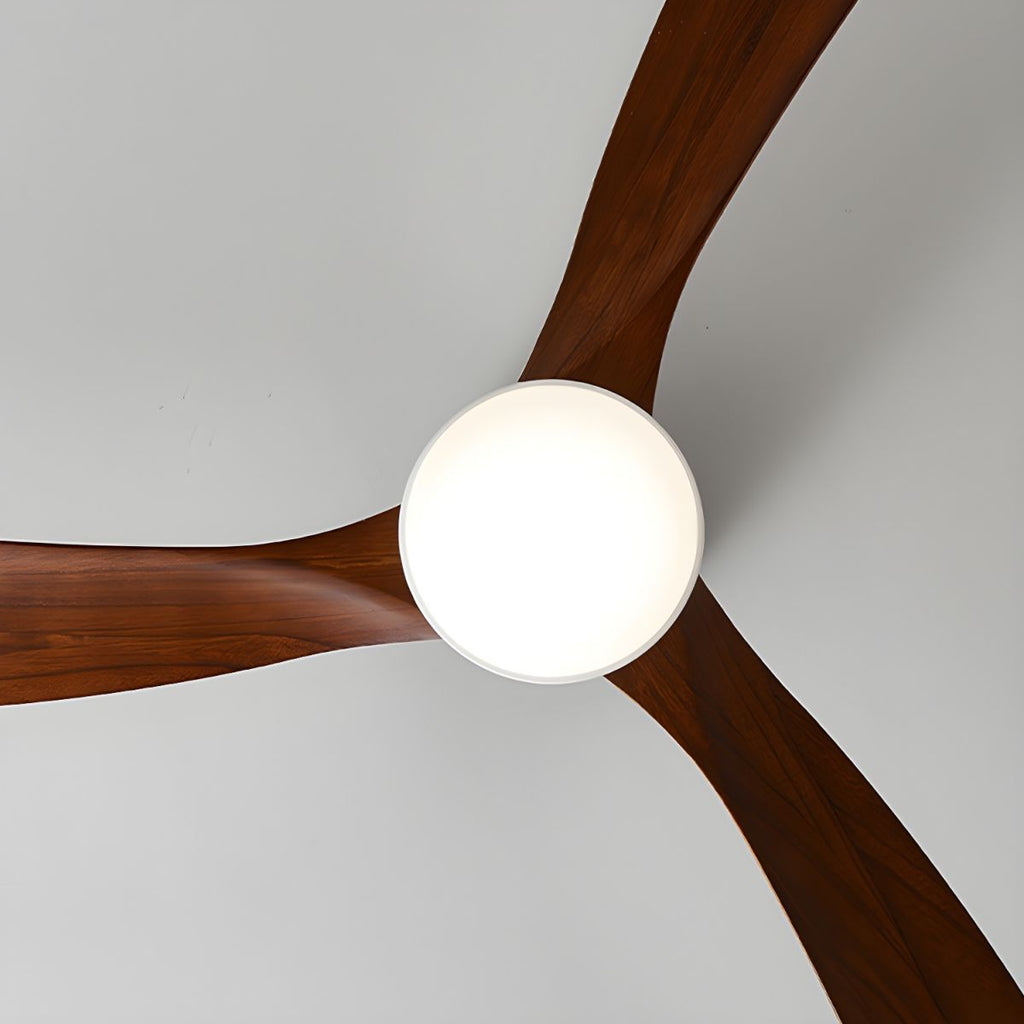 Ventilateur de plafond nordique en bois Ezra avec lumière - Neutralighting