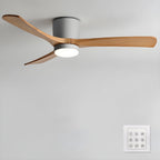 Ventilateur de plafond nordique en bois Ezra avec lumière - Neutralighting
