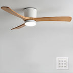 Ventilateur de plafond nordique en bois Ezra avec lumière - Neutralighting