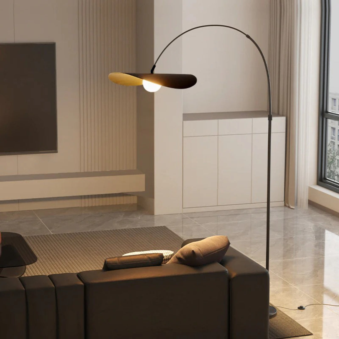 Wabi Sabi Curved Metal Floor Lamp