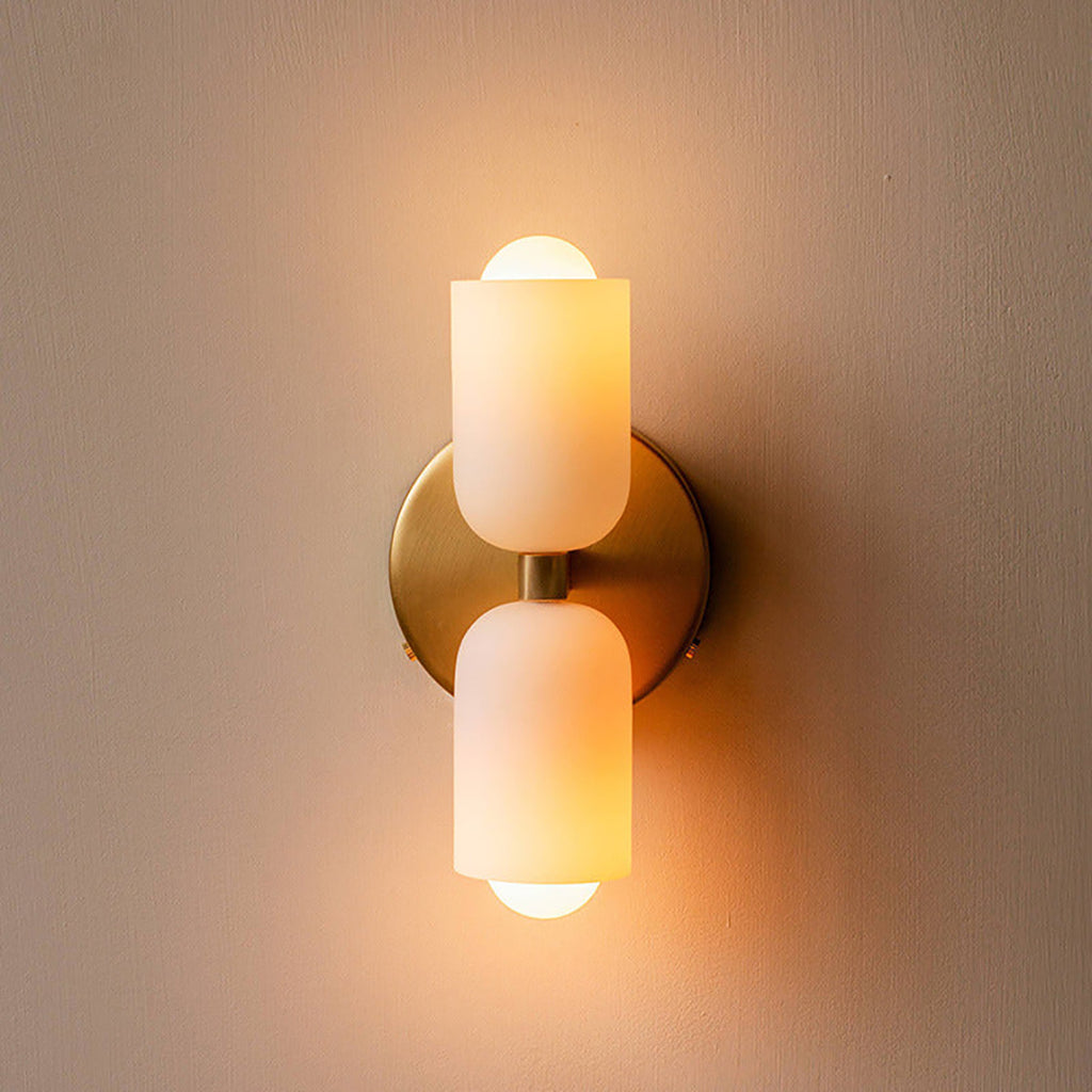 Up And Down Wall Lamp – Nordic Minimalist Cylindrical Glass Design