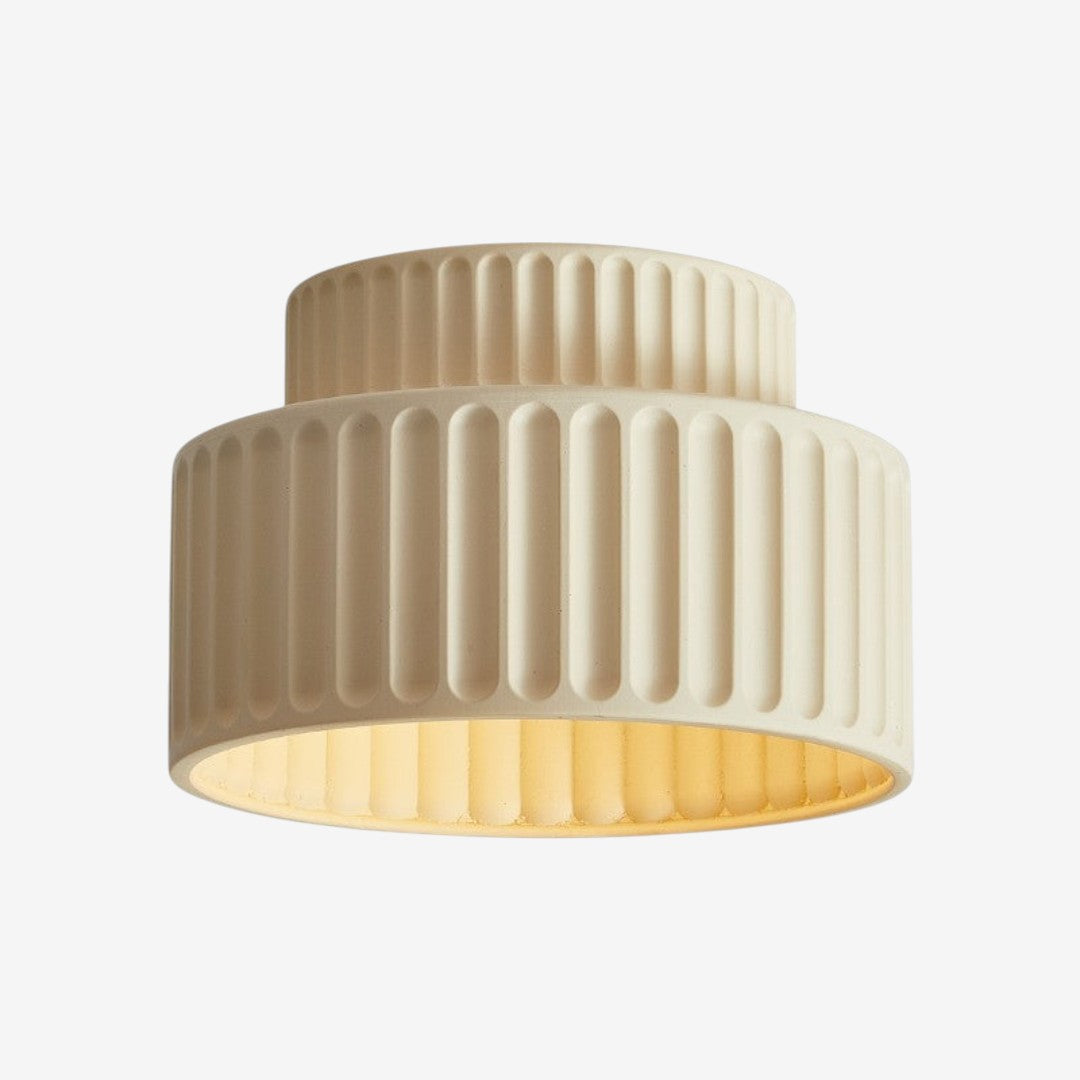 Ceramic Ceiling Lamp – Hand Finished Textured Minimalist Design