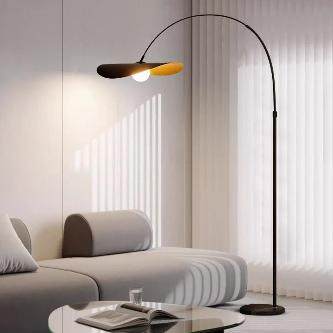 Wabi Sabi Curved Metal Floor Lamp