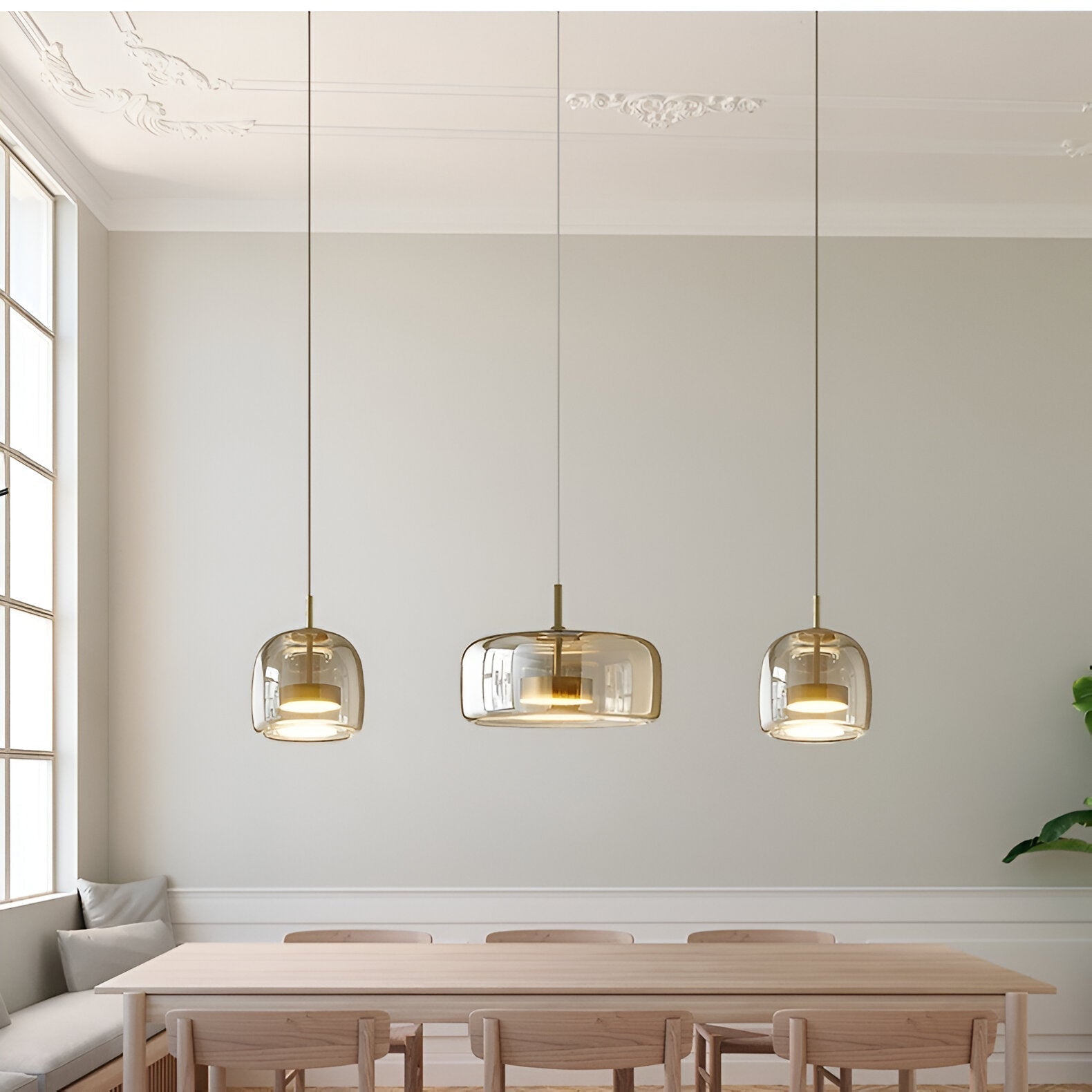 Retro Glass Pendant Light