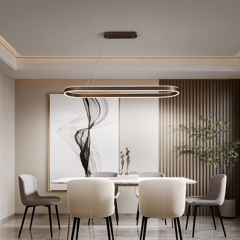 Linear LED Pendant Light Modern Kitchen Island Chandelier Ceiling Light