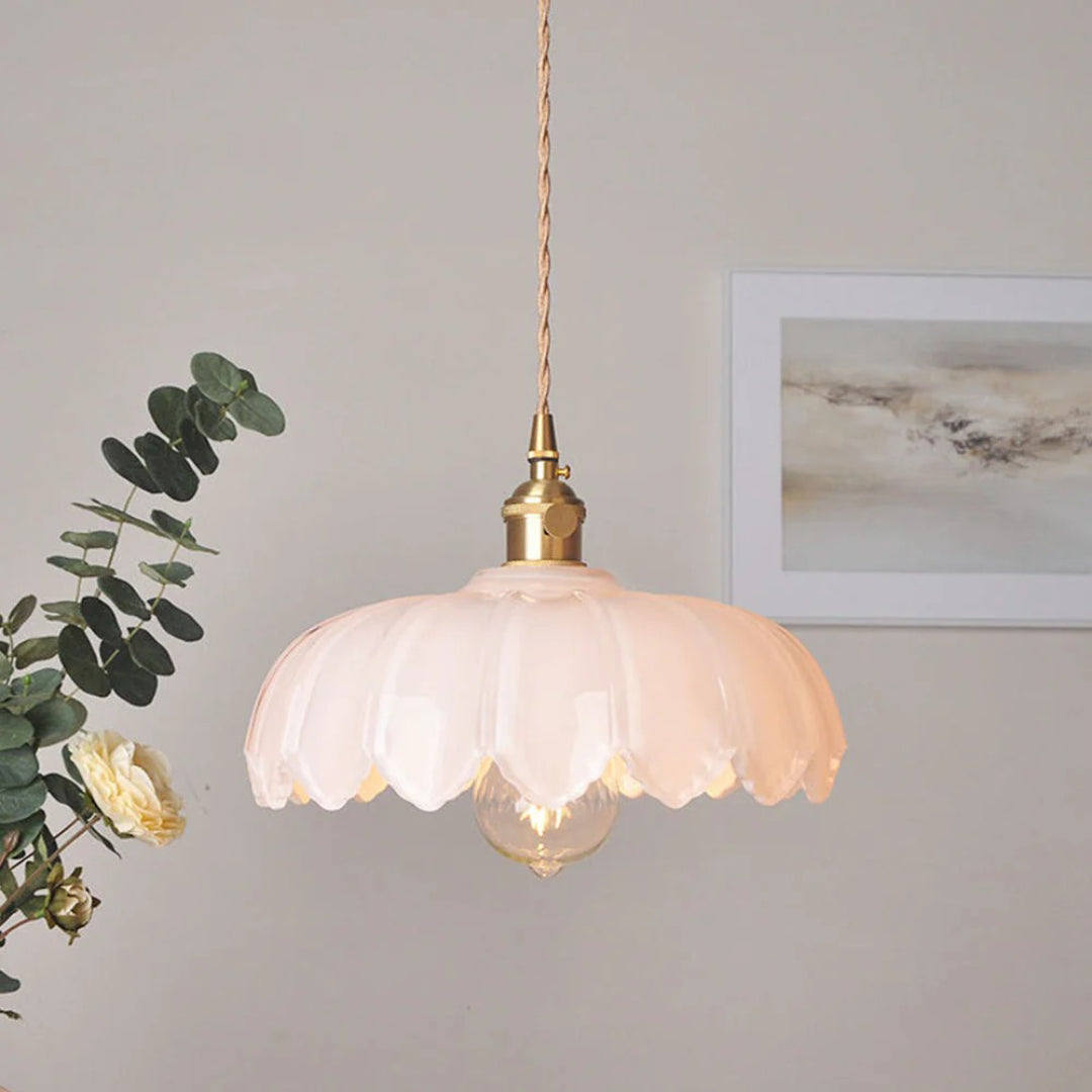Retro Floral Pendant Light