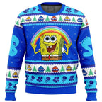 Funny Ugly Christmas Sweater – Men's Novelty Character Print Long Sleeve Pullover