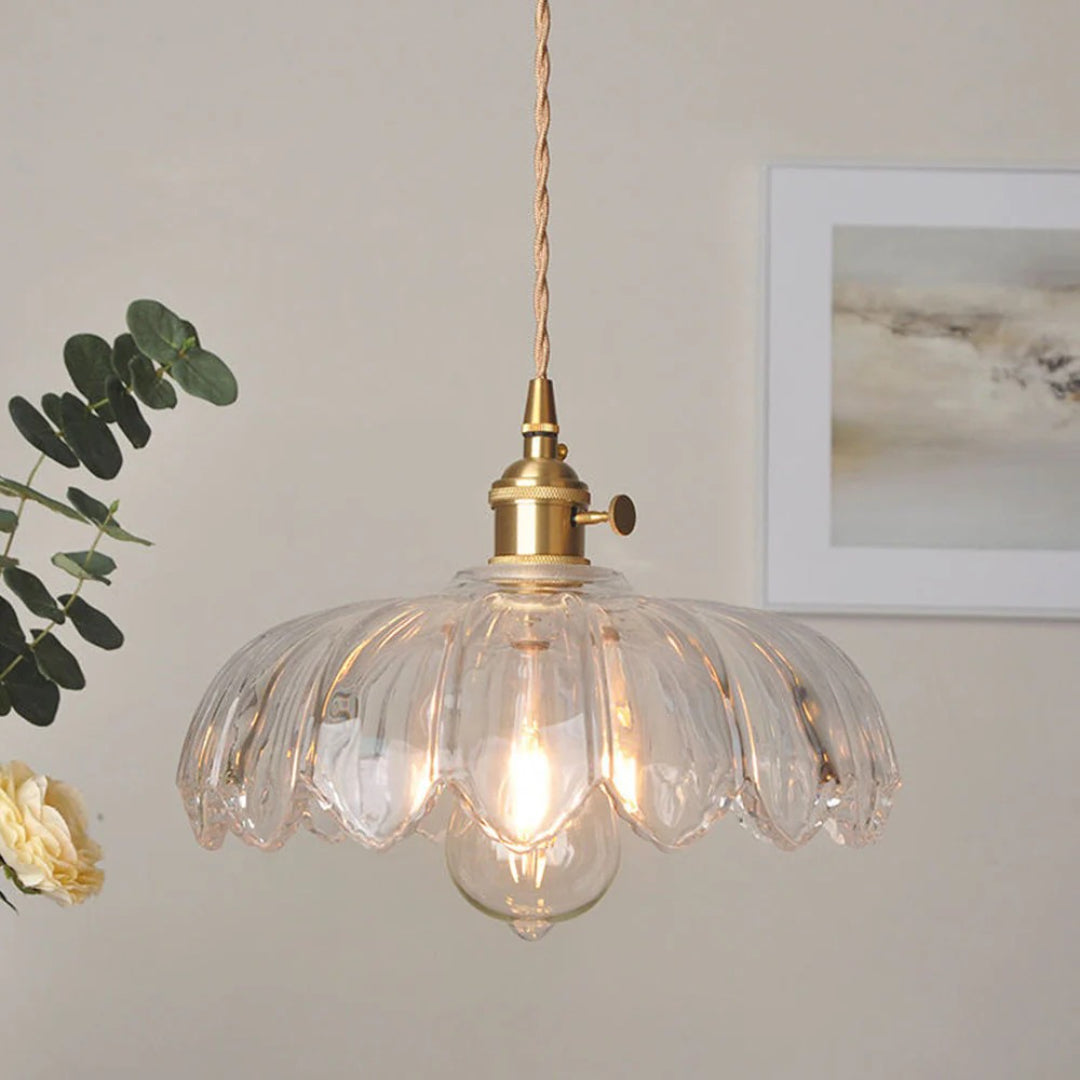 Retro Floral Pendant Light