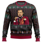 Funny Ugly Christmas Sweater – Men's Novelty Character Print Long Sleeve Pullover