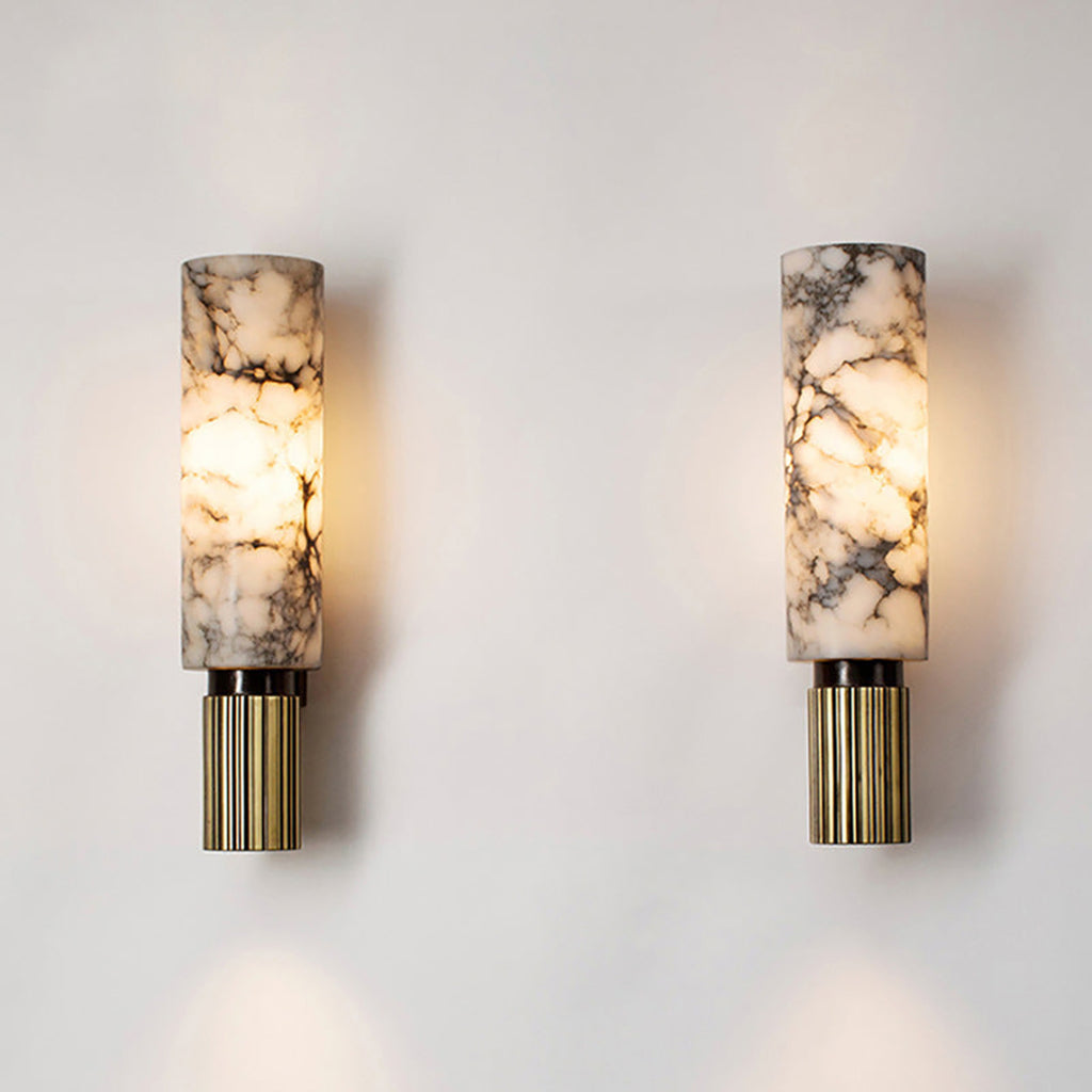 Copper Stone Wall Lamp – Sculptural Natural Material Accent Design