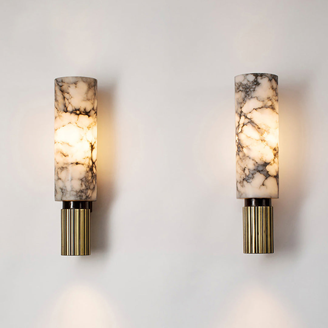 Copper Stone Wall Lamp – Sculptural Natural Material Accent Design